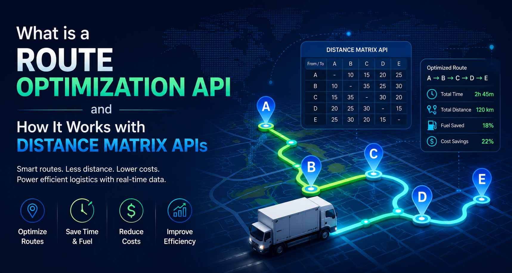 What is a Route Optimization API and How It Works with Distance Matrix APIs