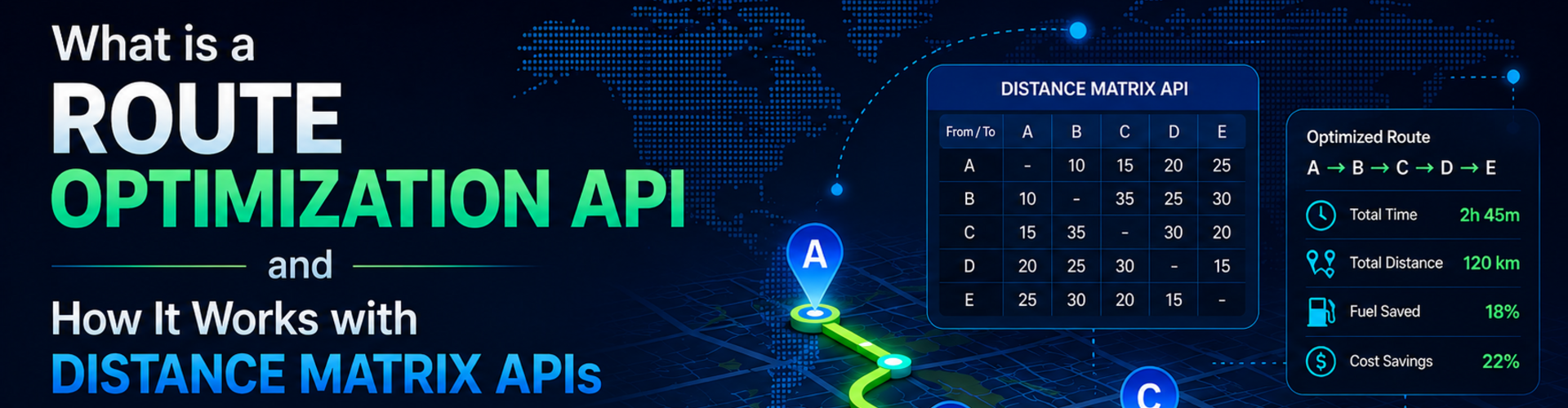 What is a Route Optimization API and How It Works with Distance Matrix APIs