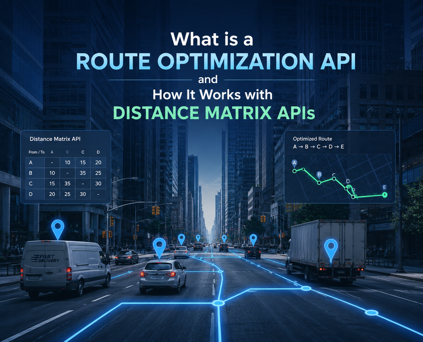 What is a Route Optimization API and How It Works with Distance Matrix APIs